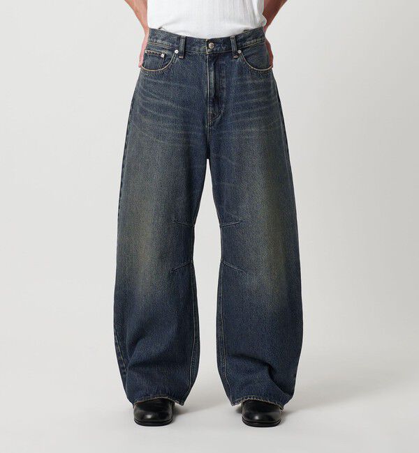 MONKEY TIME「デニム カーブ パンツ」|チノ|COBALT