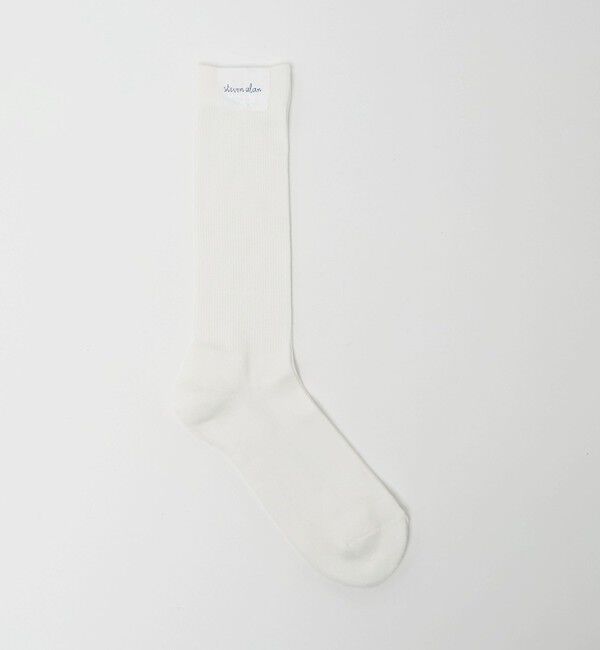 STEVEN ALAN「＜Steven Alan＞ ミドル ホーズ パイル ソックス」|ソックス|WHITE