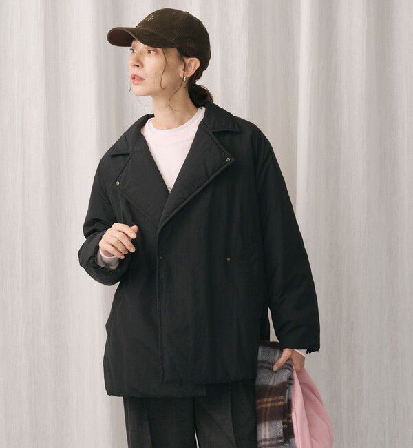 BEAUTY&YOUTH UNITED ARROWS「【WEB限定 Wardrobe DAILY MINIMAL】テーラード ナイロンパッファーブルゾン ウォッシャブル」|ブルゾン・スタジャン|