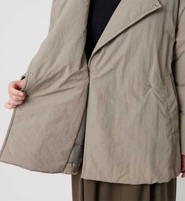 BEAUTY&YOUTH UNITED ARROWS「【WEB限定 Wardrobe DAILY MINIMAL】テーラード ナイロンパッファーブルゾン ウォッシャブル」|ブルゾン・スタジャン|