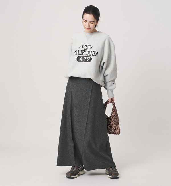 BEAUTY&YOUTH UNITED ARROWS「毛ポリエステル フランネル プレスフレアスカート」|フレア|