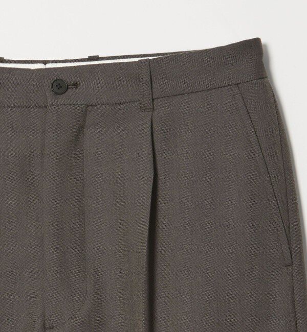 STEVEN ALAN「＜Steven Alan＞ ウール オックスフォード アウト ワンプリーツ スラックス」|スラックス|