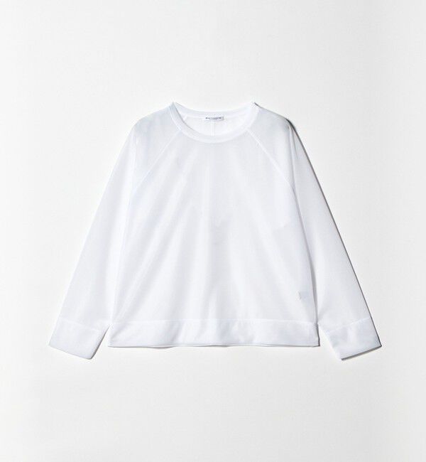 BEAUTY&YOUTH UNITED ARROWS「オーガンジー ラグランスリーブカットソー ウォッシャブル」|Tシャツ・カットソー|WHITE