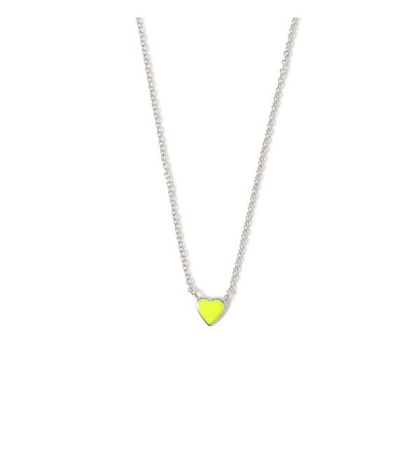 Ray BEAMS 「プチ エポハート ネックレス」|ネックレス|NEON_YELLOW