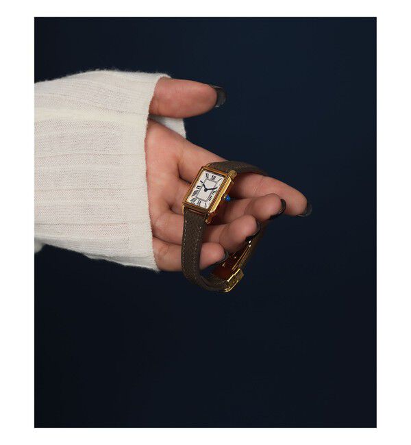 Demi-Luxe BEAMS 「Dバックル レザーウォッチ」|腕時計|TAUPE/GOLD