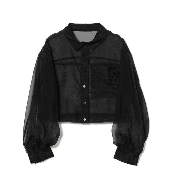 Ray BEAMS 「シアー クロップド シャツ」|シャツ・ブラウス|