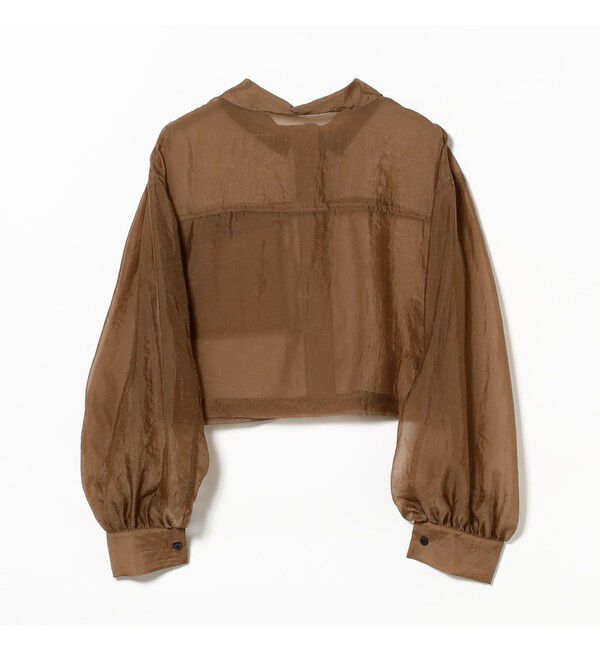 Ray BEAMS 「シアー クロップド シャツ」|シャツ・ブラウス|