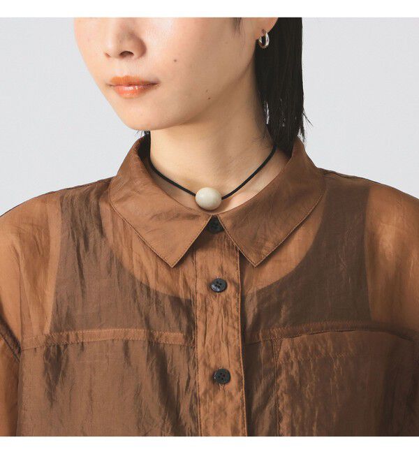 Ray BEAMS 「シアー クロップド シャツ」|シャツ・ブラウス|