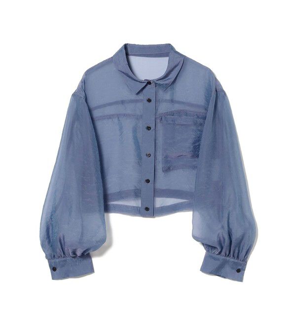 Ray BEAMS 「シアー クロップド シャツ」|シャツ・ブラウス|