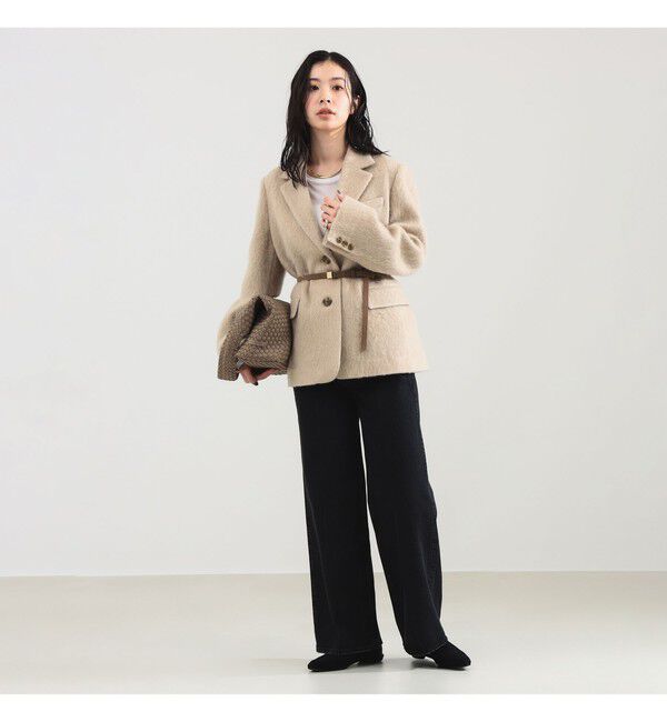 Demi-Luxe BEAMS 「モヘヤループ シャギー ジャケット」|ダッフルコート|