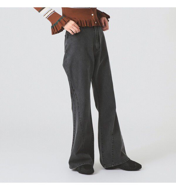 Ray BEAMS 「デニム フレア パンツ」|デニム|