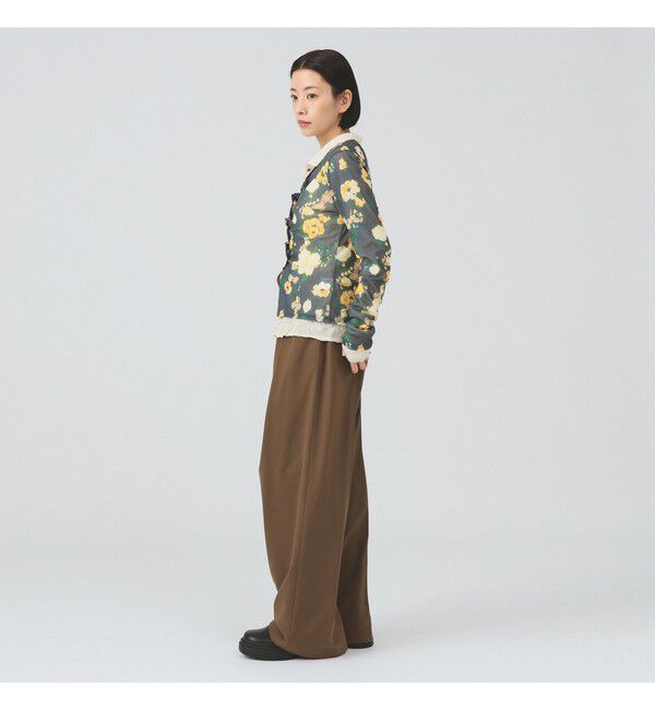 Ray BEAMS 「シアー フラワープリント カーディガン」|カーディガン|