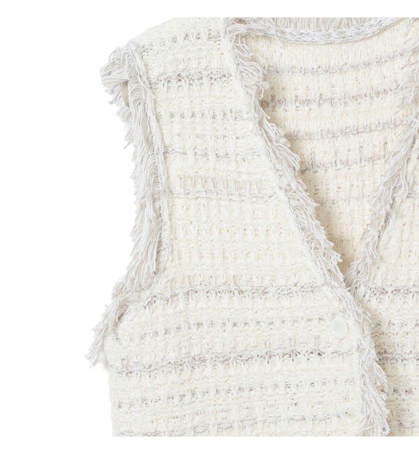 Ray BEAMS 「ツイード ニット ベスト」|ベスト・ジレ|