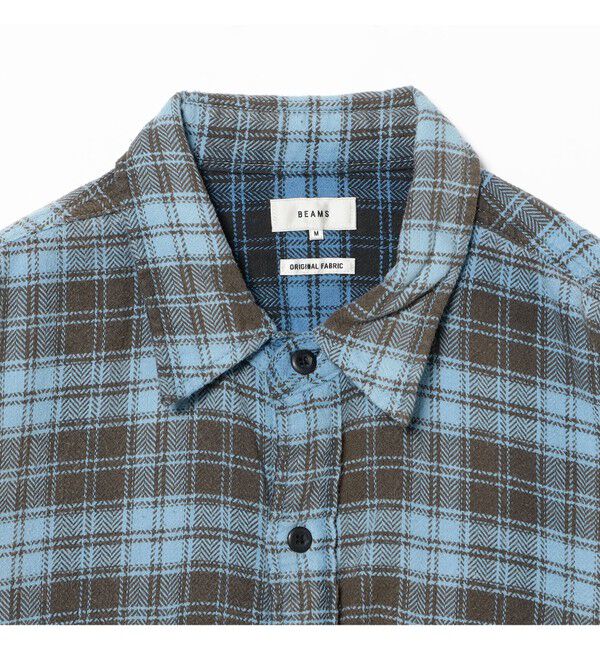 BEAMS「ワイドフィット フェード チェックシャツ」|シャツ・ブラウス|
