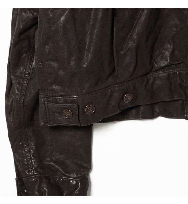 BEAMS「シープレザー ショート ジャケット」|ブルゾン・スタジャン|