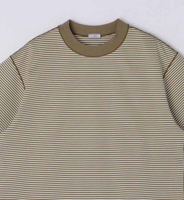SHIPS「SHIPS: クルーネック ハイゲージ ダンボールニットTシャツ ライト」|Tシャツ・カットソー|