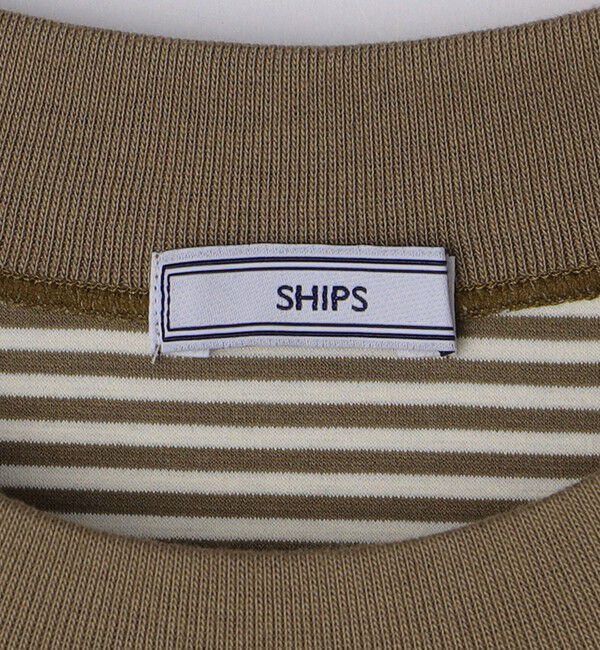 SHIPS「SHIPS: クルーネック ハイゲージ ダンボールニットTシャツ ライト」|Tシャツ・カットソー|