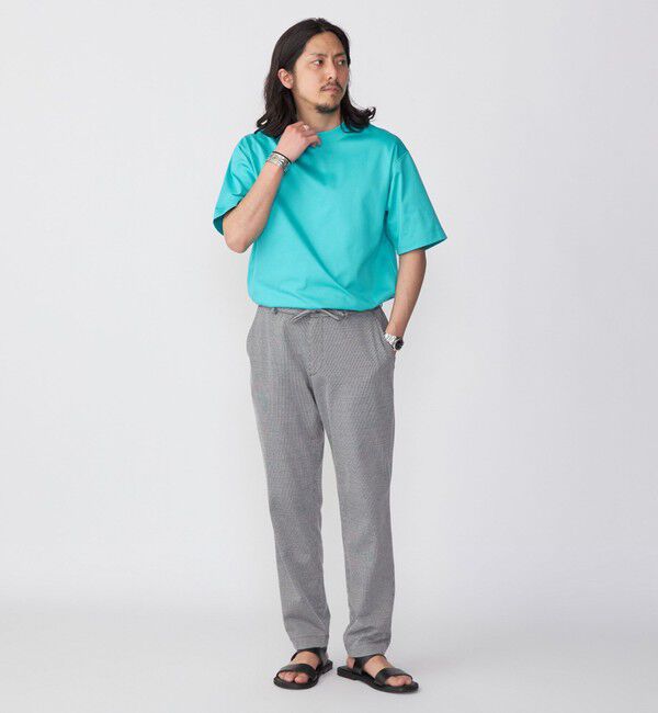 SHIPS「SHIPS: クルーネック ハイゲージ ダンボールニットTシャツ ライト」|Tシャツ・カットソー|