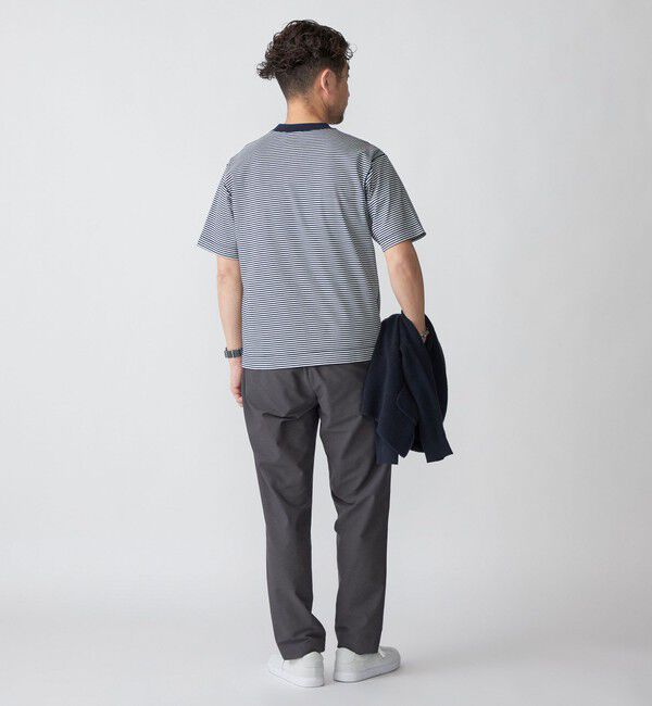 SHIPS「SHIPS: クルーネック ハイゲージ ダンボールニットTシャツ ライト」|Tシャツ・カットソー|