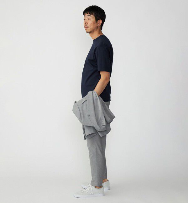 SHIPS「SHIPS: クルーネック ハイゲージ ダンボールニットTシャツ ライト」|Tシャツ・カットソー|