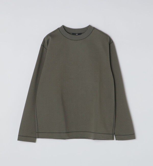 SHIPS「SHIPS:  ハイゲージ クルーネック ダンボールニット 長袖Tシャツ」|Tシャツ・カットソー|