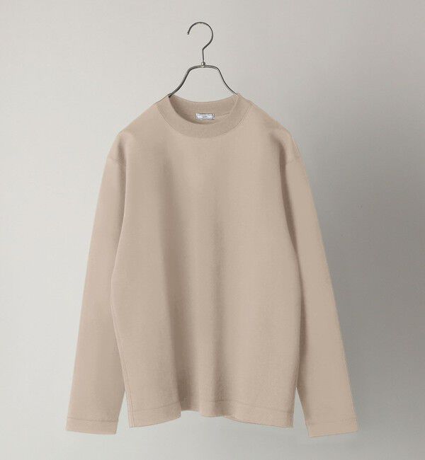 SHIPS「SHIPS:  ハイゲージ クルーネック ダンボールニット 長袖Tシャツ」|Tシャツ・カットソー|カーキ