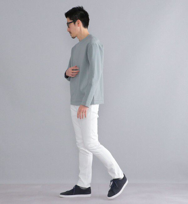 SHIPS「SHIPS:  ハイゲージ クルーネック ダンボールニット 長袖Tシャツ」|Tシャツ・カットソー|