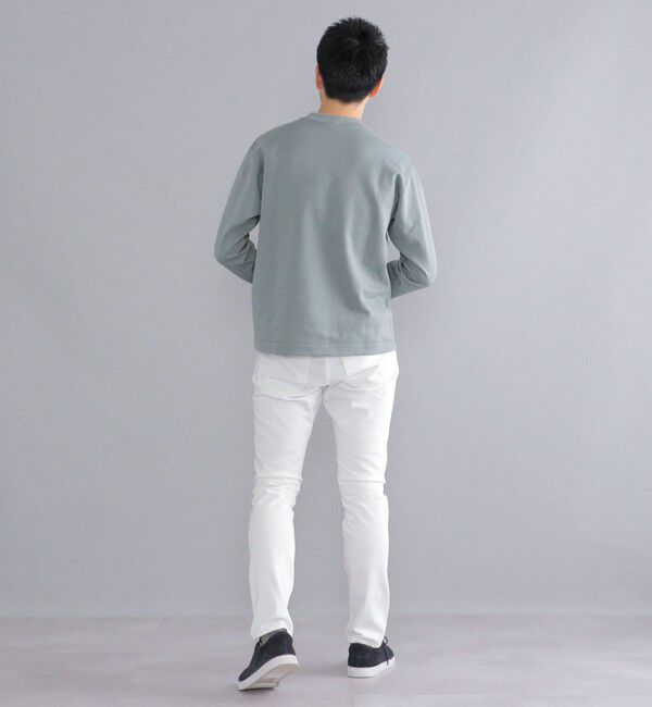 SHIPS「SHIPS:  ハイゲージ クルーネック ダンボールニット 長袖Tシャツ」|Tシャツ・カットソー|