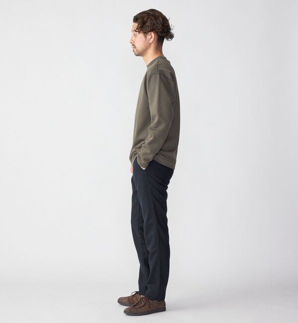 SHIPS「SHIPS:  ハイゲージ クルーネック ダンボールニット 長袖Tシャツ」|Tシャツ・カットソー|