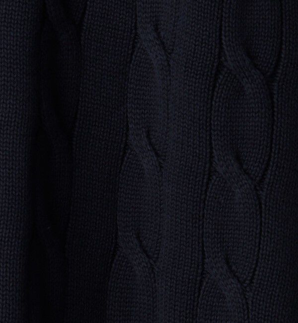 SHIPS「ALAN PAINE:7ゲージ クリケット ケーブル Vネック ニットベスト」|ベスト・ジレ|