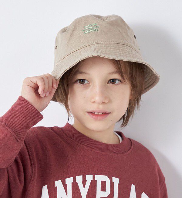 SHIPS any「【SHIPS any別注】newhattan: anyロゴ エンブレム バケット ハット」|ハット|