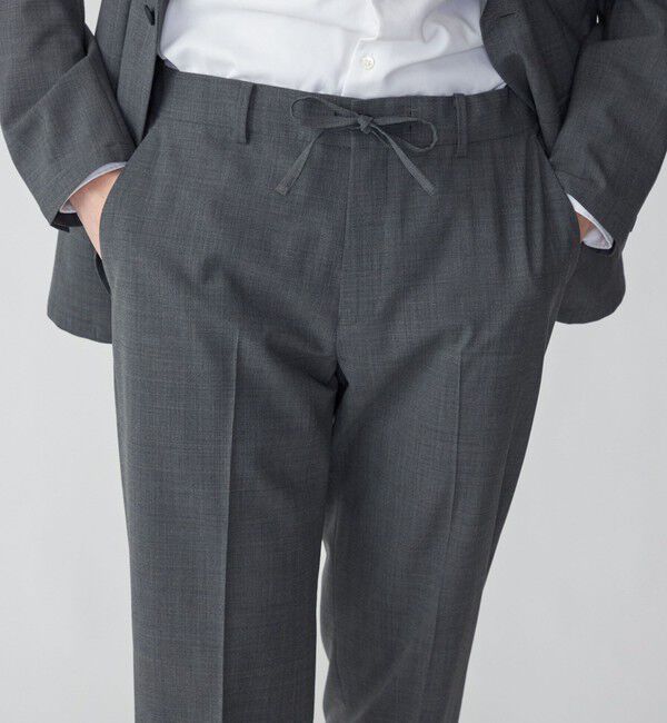 SHIPS「SHIPS:〈手洗い可能〉トロピカルウール 2WAYストレッチ パンツ (セットアップ対応)」|スラックス|