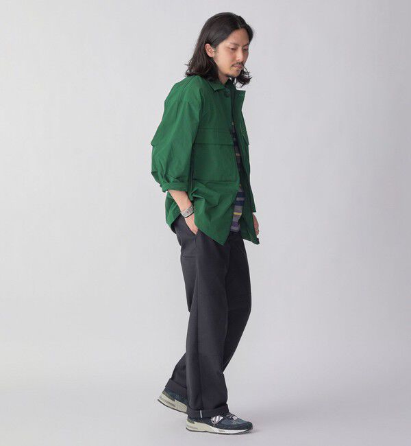 SHIPS「【SHIPS別注】+phenix:〈撥水〉ミリタリー/フィッシャーマンシャツ (セットアップ対応)」|ブルゾン・スタジャン|