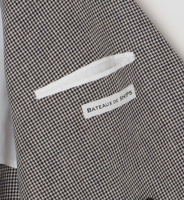 SHIPS「BATEAUX DE SHIPS: リネン ツイル ダブルブレスト ジャケット」|テーラードジャケット|