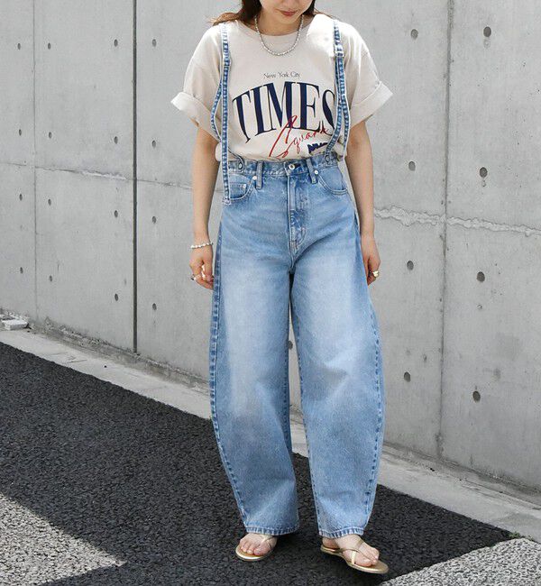 SHIPS any「bon_meur:〈洗濯機可能〉コクーン シルエット デニム パンツ」|デニム|