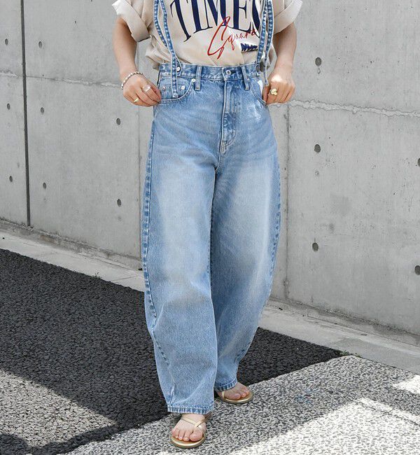 SHIPS any「bon_meur:〈洗濯機可能〉コクーン シルエット デニム パンツ」|デニム|