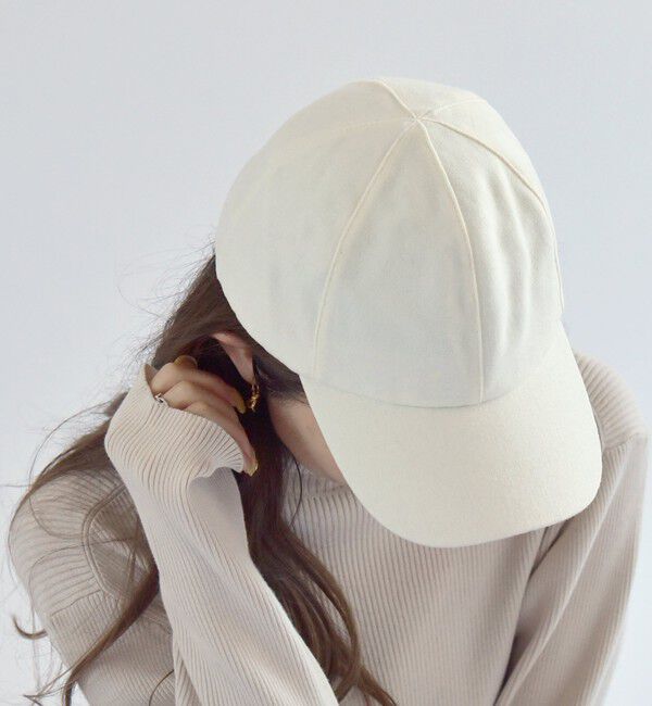 quaranciel「quaranciel: ウール ミックス キャップ」|キャップ・キャスケット|オフホワイト