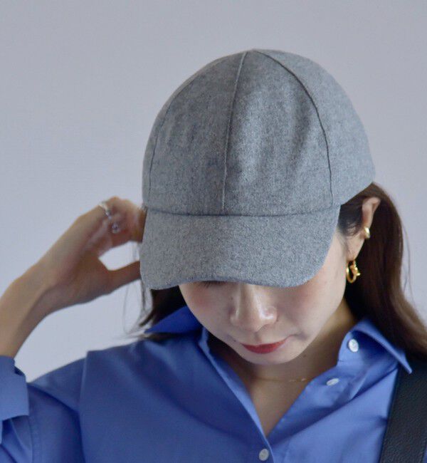 quaranciel「quaranciel: ウール ミックス キャップ」|キャップ・キャスケット|グレー