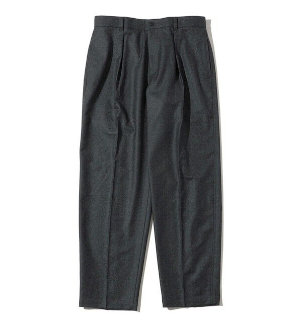 SHIPS「Southwick Gate Label: ウール 1プリーツ パンツ」|チノ|