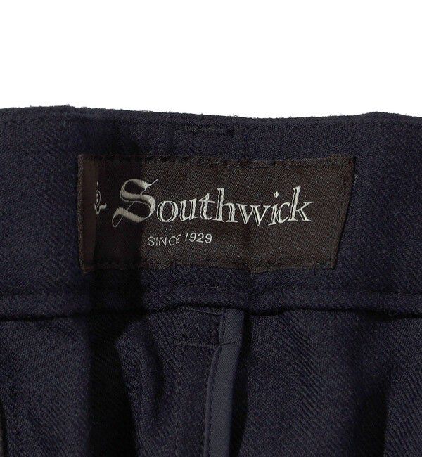 SHIPS「Southwick Gate Label: ウール 1プリーツ パンツ」|チノ|