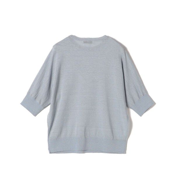 SHIPS for women「SHIPS Primary Navy Label:リネン/ナイロン ドルマン プルオーバー」|ニット・セーター|