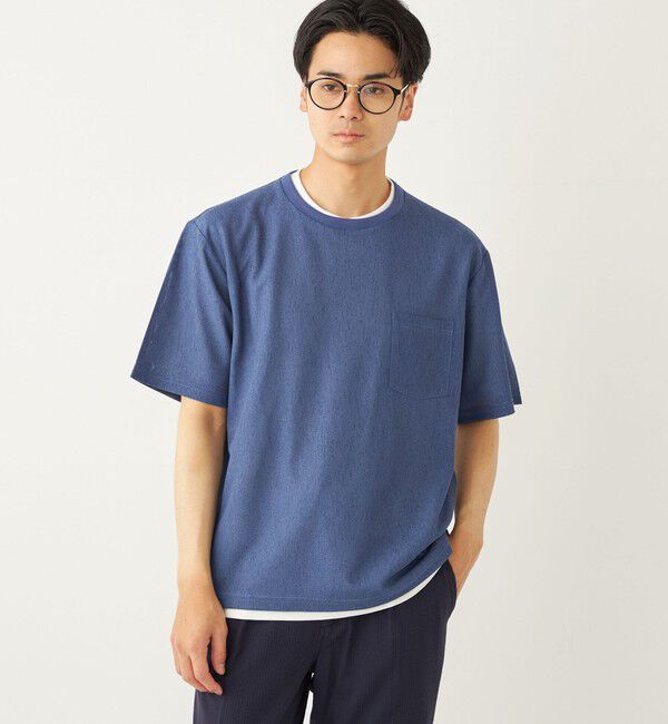 SHIPS Colors 「SHIPS Colors:〈洗濯機可能〉シャリルシャージー アンサンブル◇」|Tシャツ・カットソー|ブルー