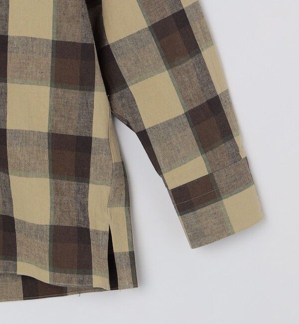 SHIPS「【SHIPS別注】Errico Formicola: ブラウン マドラス オープンカラー シャツ」|シャツ・ブラウス|