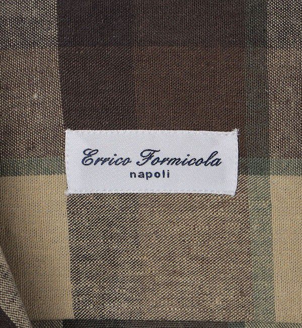 SHIPS「【SHIPS別注】Errico Formicola: ブラウン マドラス オープンカラー シャツ」|シャツ・ブラウス|