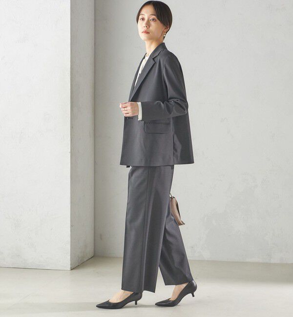 SHIPS for women「〈手洗い可能〉ツイル ストレート パンツ（セットアップ対応）」|その他|