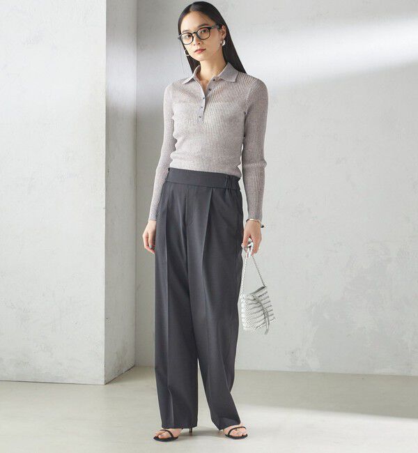 SHIPS for women「〈手洗い可能〉ツイル ストレート パンツ（セットアップ対応）」|その他|