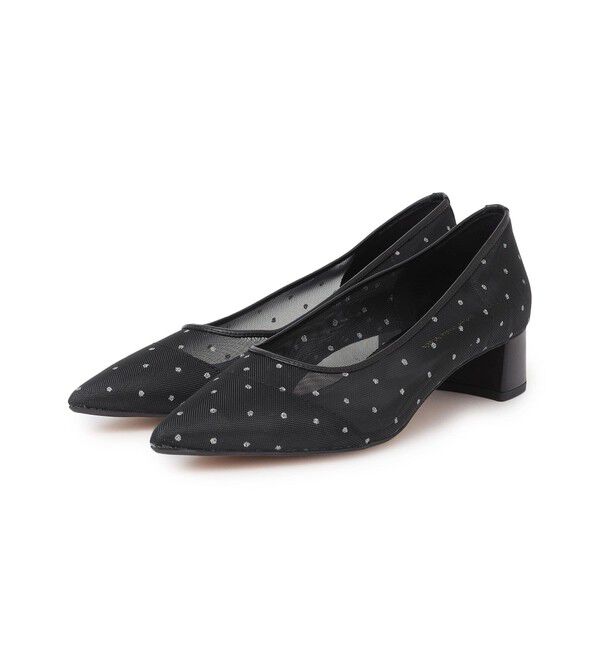 SHIPS for women「little black:ドット チュール パンプス」|パンプス|