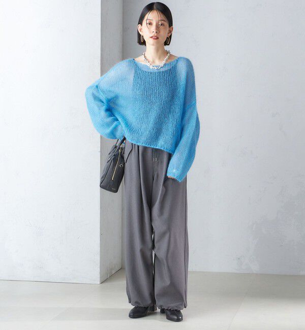 SHIPS for women「〈手洗い可能〉メランジ ツイル ドロスト パンツ」|その他|