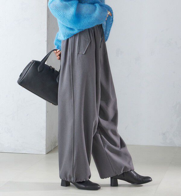 SHIPS for women「〈手洗い可能〉メランジ ツイル ドロスト パンツ」|その他|