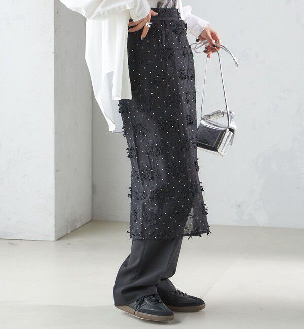 SHIPS for women「【SHIPS別注】crinkle crinkle crinkle:エンブロイダリー ラップ スカート」|スカート|